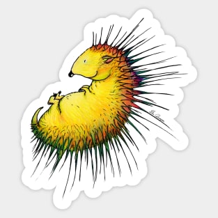 Porcupine colorful Sticker